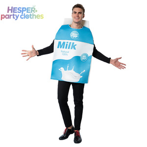 Disfraz de Pareja HESPER para Halloween, Traje Combinado Unisex de Galletas de Leche para Adultos, Ropa Temática de Comida para Fiestas en Bares y Actuaciones en Escenarios - Product Image 3