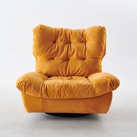 Chaise pivotante simple de style italien Canapé moderne en tissu de loisirs pour le salon et la chambre à coucher-Cloud Inspired Internet Celebrity Favorite