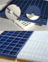 Accessoires pour pigeons de course : Plancher en plastique à lattes pour volière de pigeons