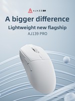 AJAZZ AJ139pro Mouse Gaming Komputer Ringan Paw3395 Nirkabel & Berkabel Mode Ganda untuk Tangan Kanan, Dapat Diprogram, Esports