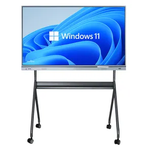 86 "Monitor interaktif LCD AU teknologi pintar papan putih untuk harga sekolah papan pintar hitam Jumat PVD I3 papan tulis hitam 96