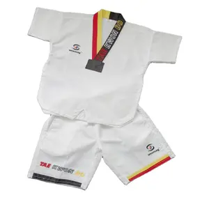 Uniforme de taekwondo itf de manga corta, cómodo, de verano, envío gratis