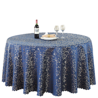 Nappe ronde moderne tissée sur mesure pour hôtel, banquet, restaurant, maison, 100% polyester, anti-taches, vente en gros