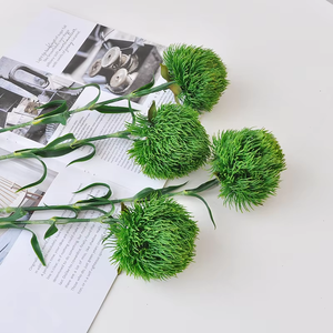 Fleurs artificielles en PVC de haute qualité, feuilles, boules de fleurs épineuses, narcisses, décorations de table pour Pâques, fête des mères - Product Image 1