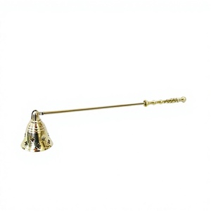 Hand Crafted Metal Brass <b>Candle</b> Snuffer <b>Wick</b> Extinguisher Vintage <b>Candle</b> Accessory for Home Decor Church Aromatherapy - Product Image 1