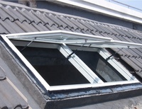 Fenêtre de toit fixe en aluminium au design moderne, verre Low-e