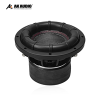 AK-S801 8 pouces haut-parleur basse professionnel Subwoofer 400w RMS Power Dual 2 ou Dual 4ohm Car Audio Subwoofer pour système CAR