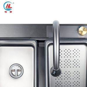 Évier de cuisine <span class=keywords><strong>professionnel</strong></span> encastré en acier inoxydable 304 de 27 pouces, sur mesure, extra large, moderne, fait main - Product Image 5