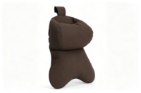 Almohada de cuello y cintura de cuero perforado para reposacabezas de coche, accesorio de confort para viajes en vehículo, de producción propia