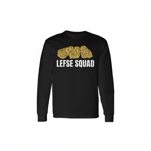 Maglietta a Maniche Lunghe Lefse Squad con Design del Pane Norvegese, Abbigliamento Promozionale Unisex - Product Image 2