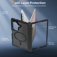 Nouvelle coque de téléphone mate tendance pour Samsung Z Fold 8, accessoires de téléphone portable pliables magnétiques antichoc pour Galaxy Z Fold 7 8