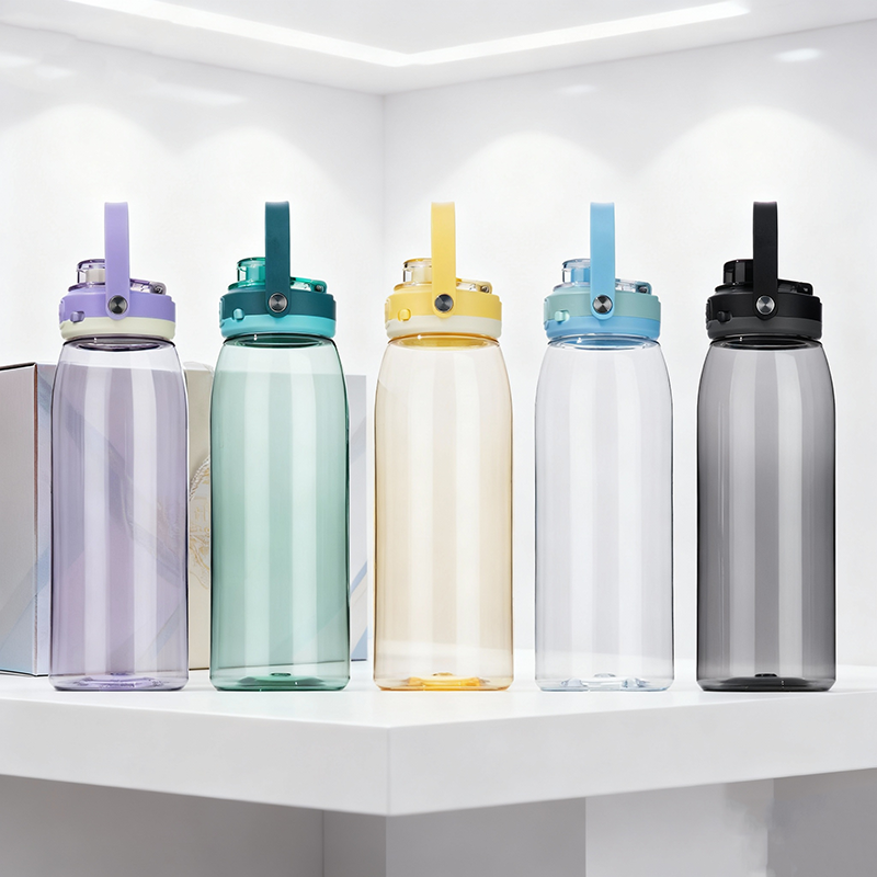 Plastic Tritan BPA-Free Sports Water Bottle with Flip Straw Direct ...