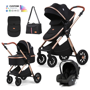Coches Para Bebes. Luxury Carriage Stroller Baby <strong>4</strong> in 1 Kinderwagen Foldable Baby Stroller <strong>Pram</strong> 3 in 1 With Car Seat - Product Image 1