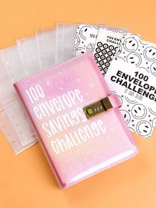 Carnet de budget personnalisé avec serrure à combinaison pour documents de bureau et cadeaux promotionnels - Product Image 2