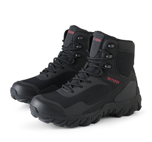 Botas de Desierto TSB34 Negras con Camuflaje Forestal Transpirable, Botines con Cremallera en el Tobillo - Product Image 2