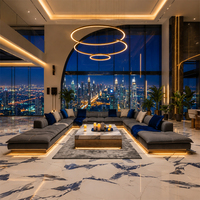 Siège Majlis Arabe Illuminé : Ensemble de Canapés Majlis de Luxe et Mobilier de Salon Moderne