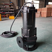 Pompe de broyage submersible industrielle IP68 WWTP MPE300-2 à double fraise pour eaux usées, robuste, pour la gestion des solides