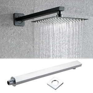 Shower Arm With Rain Shower Head 304 Stainless Steel Concealed Installation Bathroom Faucet Accessory Top <b>Spray</b> - Product Image 5