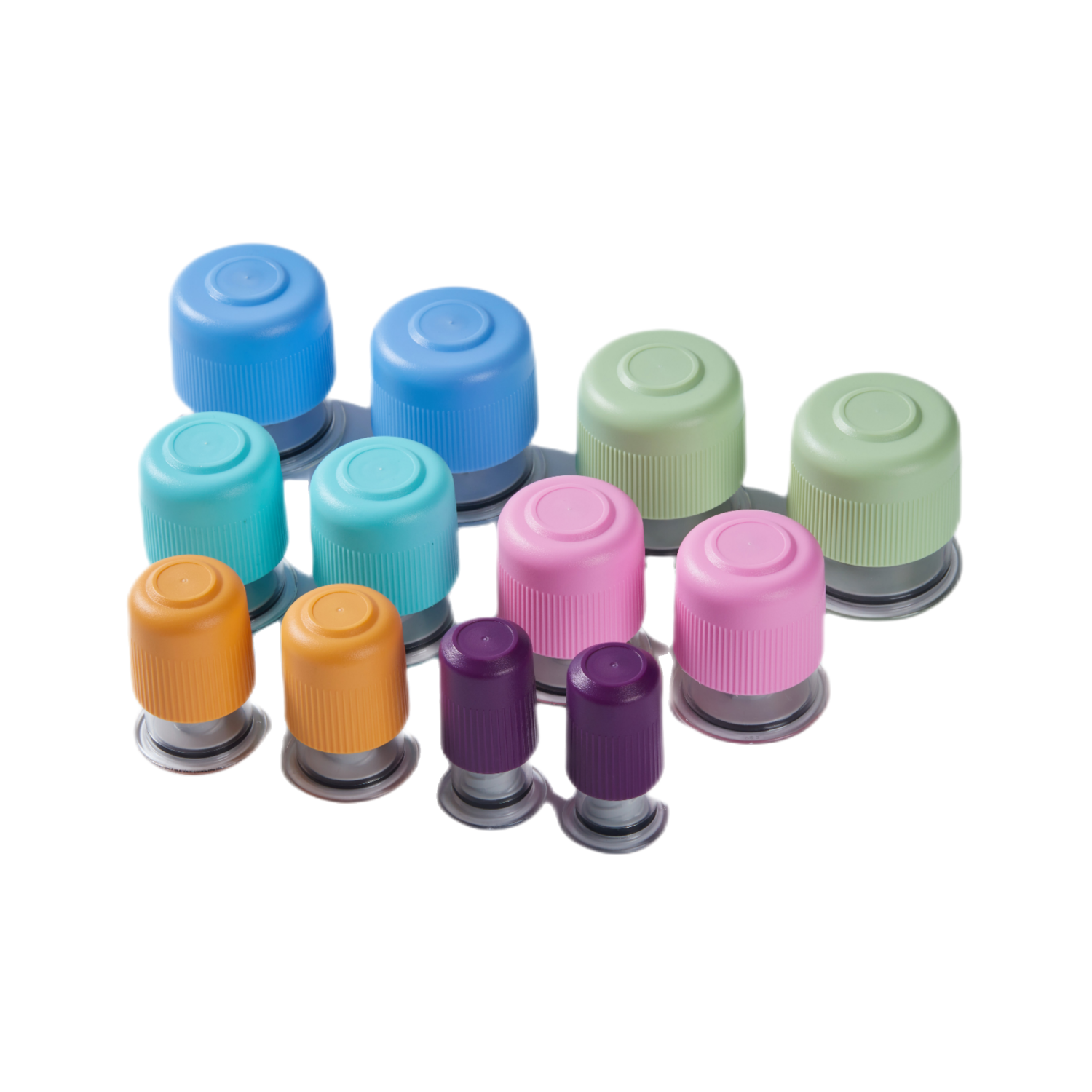 Традиционные китайские чашки для антицеллюлитного массажа тела, 4 размера, наборы для терапии, чашки для терапии отрицательным давлением