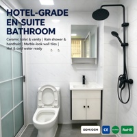 PrimeHome Conteneur Modulaire Mobile de 40 pieds, Capsule Apple Écologique, Moderne, avec Salle de Bain Intégrée, Préfabriqué, pour Résidence ou Bureau