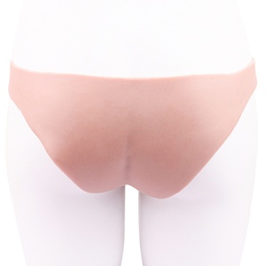 FAAK Silicone Penis Extender Pants Realistic Hollow <b>Dildo</b> Reusable Condom Penis Enlargement Extension Delay Ejaculation - Product Image 6