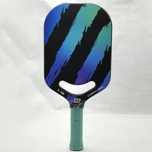 YihengPortable Pickleball Paddle Blue Design Air Dynamics 16mm Fibra de carbono Núcleo de nido de abeja Termoformado Entretenimiento sin marco - Product Image 5