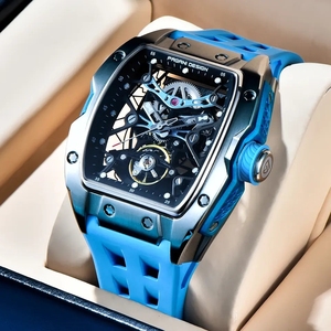 นาฬิกาข้อมือผู้ชาย PAGANI Design รุ่น PD-YS018 ขนาด 42 มม. หน้าปัดแบบ Skeleton ระบบจักรกล แบรนด์ดัง กระจกแซฟไฟร์ นาฬิกาอัตโนมัติ กันน้ำได้ 50 เมตร - Product Image 3