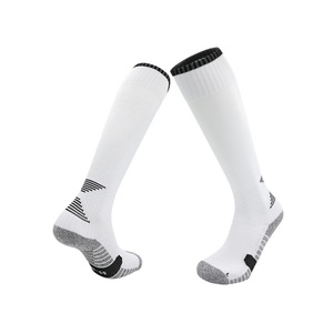 Popular Customized Colors Knitted <b>Knee</b> <b>High</b> Adult & Youth Stripe Sports Soccer <b>Socks</b> Men's Cuff Bottom Anti-Slip Quick Dry Body - Product Image 4