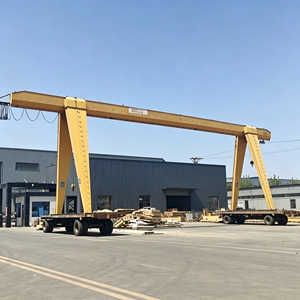 Grue <span class=keywords><strong>portique</strong></span> à double poutre sur pneus en caoutchouc de 16 tonnes multi-usages pour le chargement en entrepôt - Product Image 5