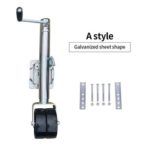 Soporte de gato de remolque de doble rueda de 6 pulgadas, guía universal, accesorios de remolque de <span class=keywords><strong>Caballero</strong></span>, yate, ATVUTV, enganche de remolque RV - Product Image 3