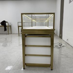 Diseños de escaparate de vidrio de lujo con 3 cajones Luz Led en el interior para escaparate de exhibición de reloj de pulsera - Product Image 2