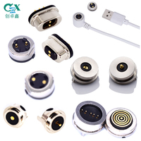 Conector de Carga Magnético de Alta Corriente de 2 Pines para PCB, Tipo Pogo Pin, de Cobre, 2.54 y 4.0 mm, 5V2A/12V5A, 10A, del Fabricante