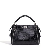Sacs à main et sacs à bandoulière de luxe en cuir de vachette à motif crocodile pour femmes – Nouveauté 2026 – Sacs en cuir véritable pour femmes