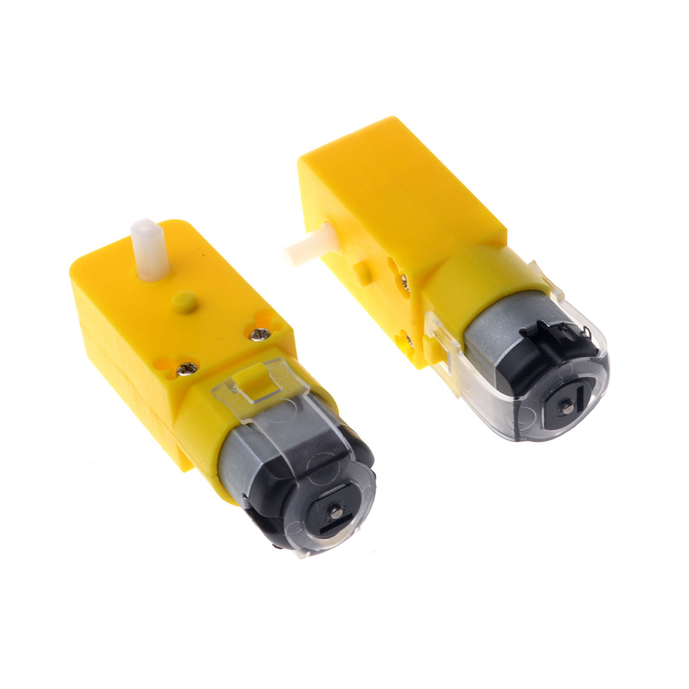 Lot De 4 Moteurs TT à Engrenages DC 3-6V - Double Arbre 200 Tr/min, Rapport 1:48 - Pour Robot, Voiture Intelligente DIY, Projets Électroniques Moteur 3-6V 200 Tr/min