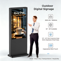 Pantalla LCD Táctil Digital para Exteriores de 55 y 65 Pulgadas, Pantalla Publicitaria con Gestión CMS, Windows y Android para Tiendas y Minoristas