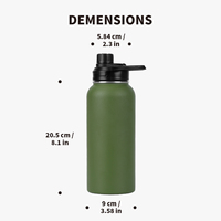 Nouvelle conception de bouteille d'eau réutilisable pour enfants, bouteille d'eau isolée en acier inoxydable à double paroi avec paille