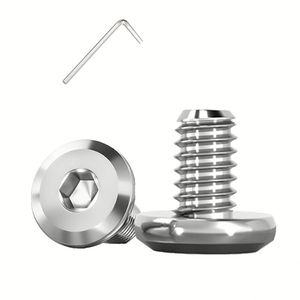 M2 M2.5 <b>M3</b> M4 M5 M6 M8 ISO7380 Grade 10.9 Black Oxide Steel Round Head Hex Allen Bolts Socket Button Head <b>Screws</b> - Product Image 1