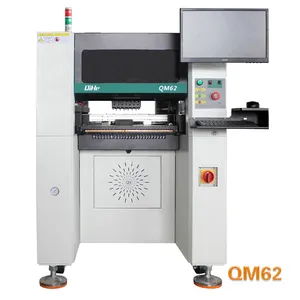 Qihe QM62 6 головок низкая стоимость автоматическая вертикальная SMT SMD LED сборочный конвейер 8 Чипсы ночного видения Монтажная машина захвата и установки