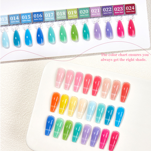 Vendeeni נוסחה חדשה 3 ב 1 24 צבעים פסטל גומי בסיס מעיל ג 'ל לק אוסף tpo hema חינם גבוה גומי בסיס ג' ל - Product Image 5