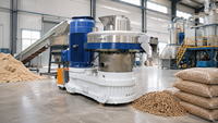 Machine automatique à granulés de bois, moulin à granulés de biomasse pour sciure de bois, paille, coques de riz, aliments pour animaux et fabrication de granulés de combustible