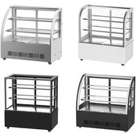 Vitrine réfrigérée pour gâteaux de boulangerie commerciale avec ventilateur de refroidissement et thermostat pour pâtisserie, café, restaurant, service de restauration