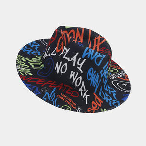 หมวกสักหลาดขนสัตว์ปาร์ตี้สำหรับทั้งชายและหญิงหมวกสักหลาดกว้างหมวกขนสัตว์100% - Product Image 5