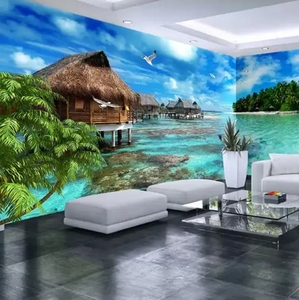 <span class=keywords><strong>Style</strong></span> chinois <span class=keywords><strong>montagne</strong></span> eau paysage grandes peintures murales cascade personnalisé 3D Photo <span class=keywords><strong>papier</strong></span> <span class=keywords><strong>peint</strong></span> pour salon TV fond Mural - Product Image 5