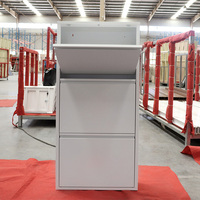 Étagère de rangement murale en acier, design suspendu extérieur, style chinois, ultra-mince, moderne, en métal, pour chaussures