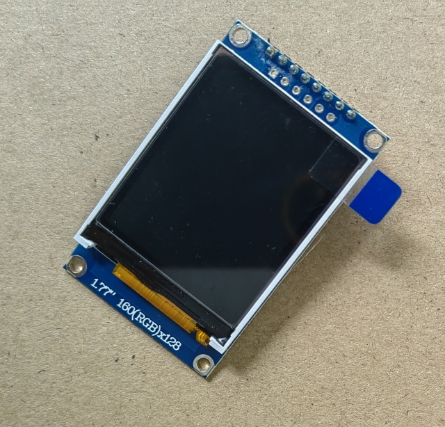 GJD 1.77inch TFT 128x160 SPI Screen Module LCD Display with ST7735S 3.3V PCB Mounting