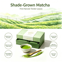 Échantillon Gratuit de Poudre de Matcha Pure Personnalisée, Marque Privée, Matcha Cérémonial, Matcha Latte, Poudre de Matcha Instantanée de Qualité Culinaire