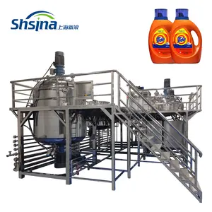 Automatic Line Liquid Soap Shampoo Mixer Production Line For Liquid Soap Production Equipments