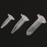 Tube à essai conique en plastique jetable de 2 ml pour microcentrifugeuse, vente en gros pour laboratoire