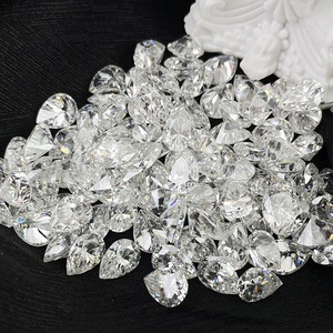Sicgem Trắng <span class=keywords><strong>Pear</strong></span> cắt lỏng moissanite cho đồ trang trí thời trang và đồ trang sức đá - Product Image 5