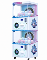 Machine de divertissement d'arcade personnalisée à monnayeur, double couche, type Gashapon, distributeur automatique d'intérieur avec capsules à prix